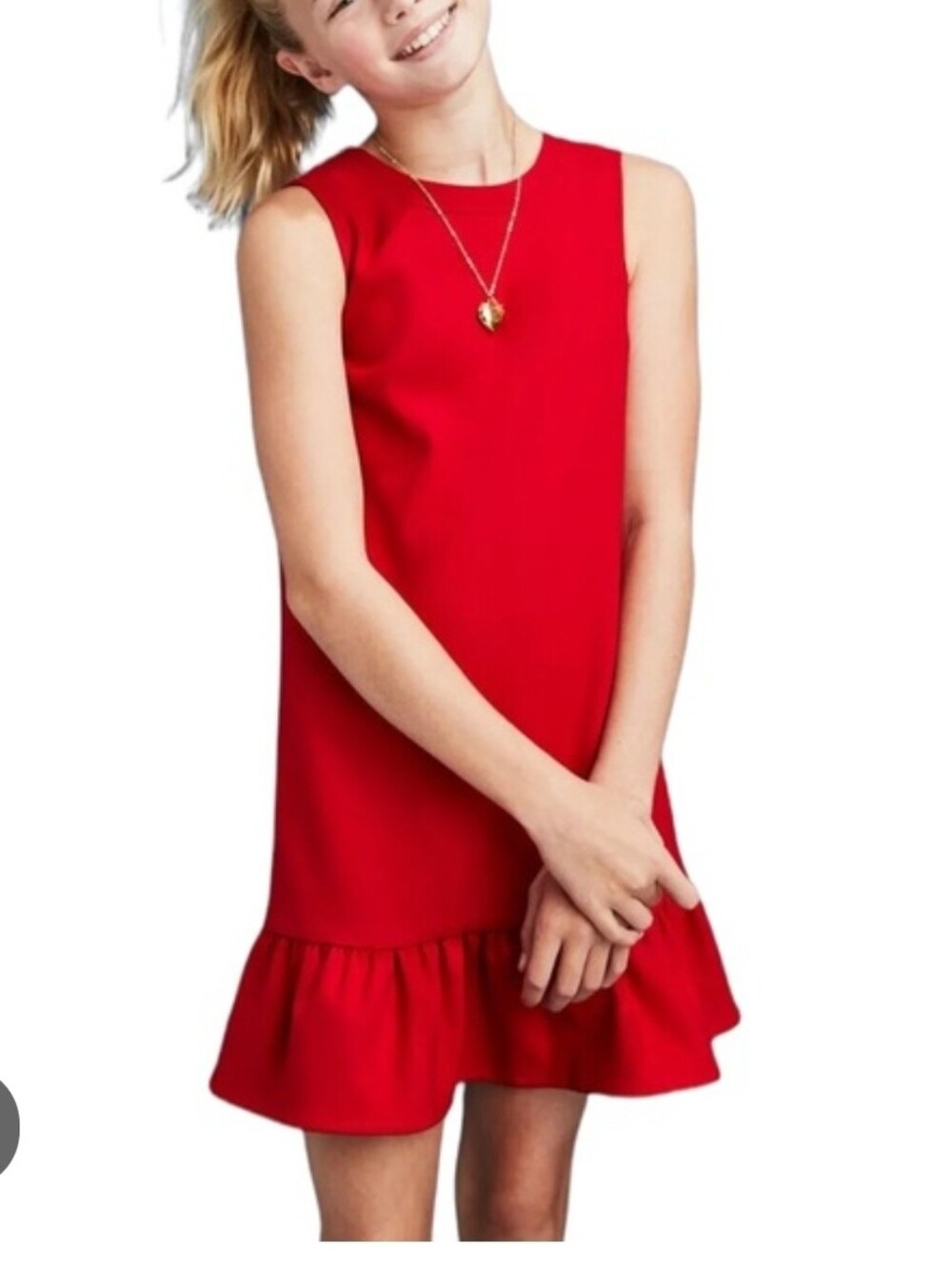 Vineyard Vine Red Ponte Dress Girl Size XL /16